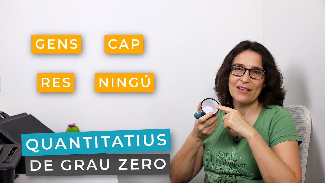 Els quantitatius de grau zero: gens, cap, res i ningú