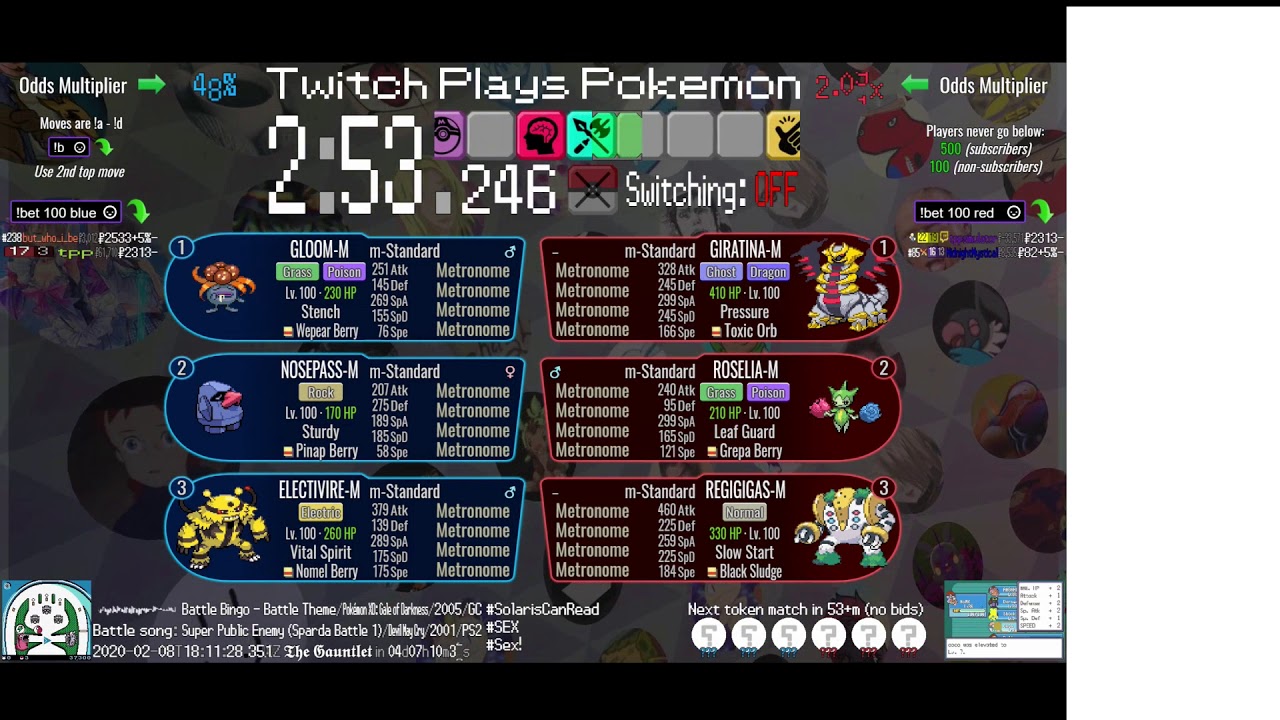 Twitch Plays Pokémon Battle Revolution - Matches #145259 and #145260