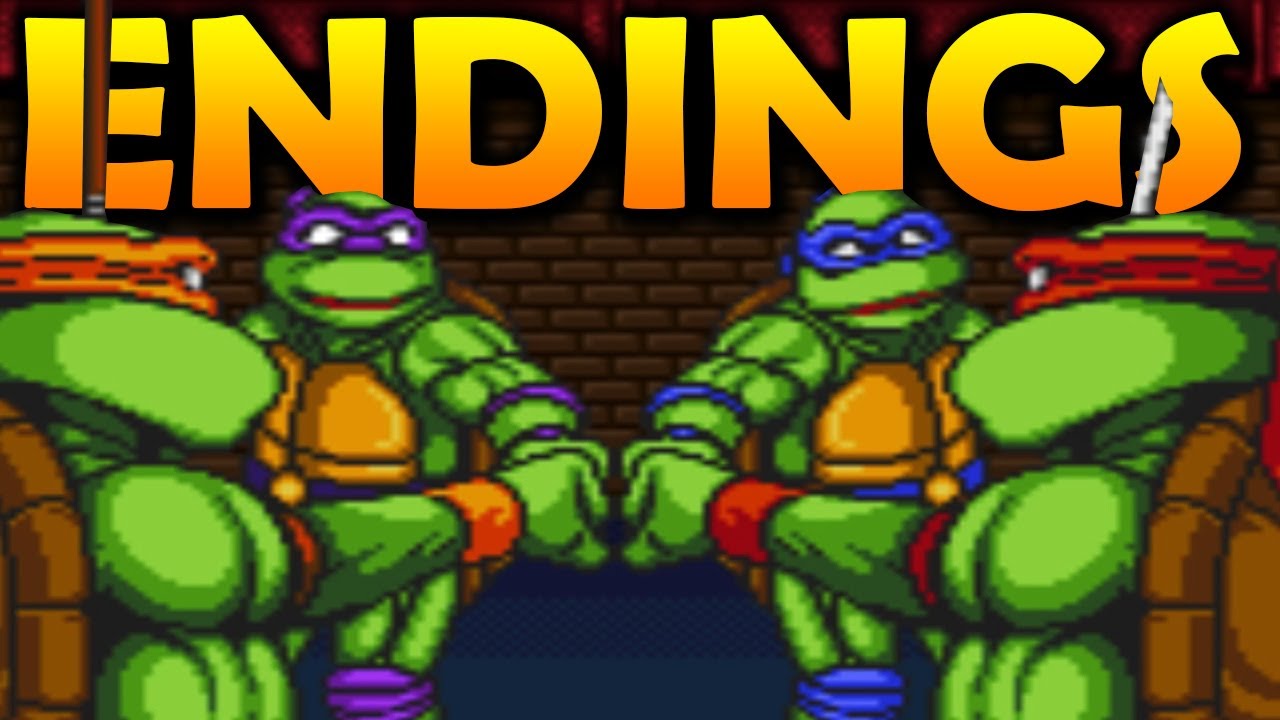 TMNT Tournament Fighters All Good Endings Cutscenes + Story Mode Conversations