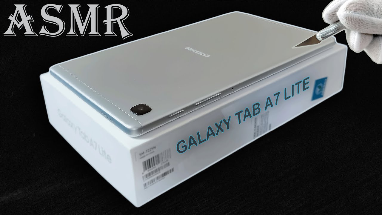 Samsung Galaxy Tab A7 Lite (Silver - 32GB, 3GB RAM) Unboxing - ASMR