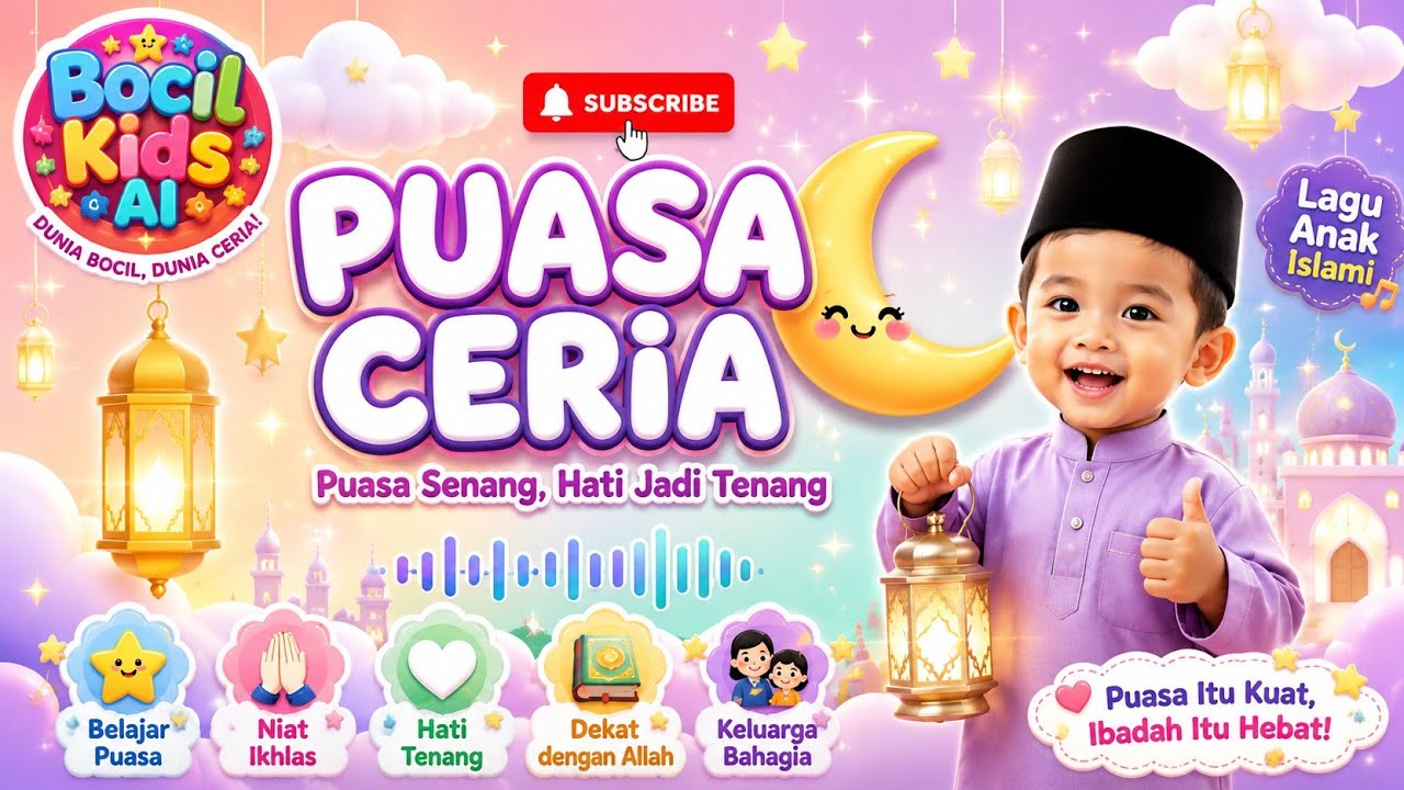 RAMADHAN CERIA | Puasa Senang, Hati Jadi Tenang #LaguAnakIslami #RamadhanCeria