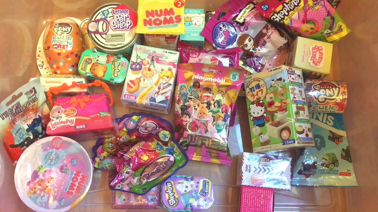 Blind Bags Hello Kitty Re-ment Smooshy Mushy Playmobil TMNT Shopkins MLP Part 5 ✨Remember These?