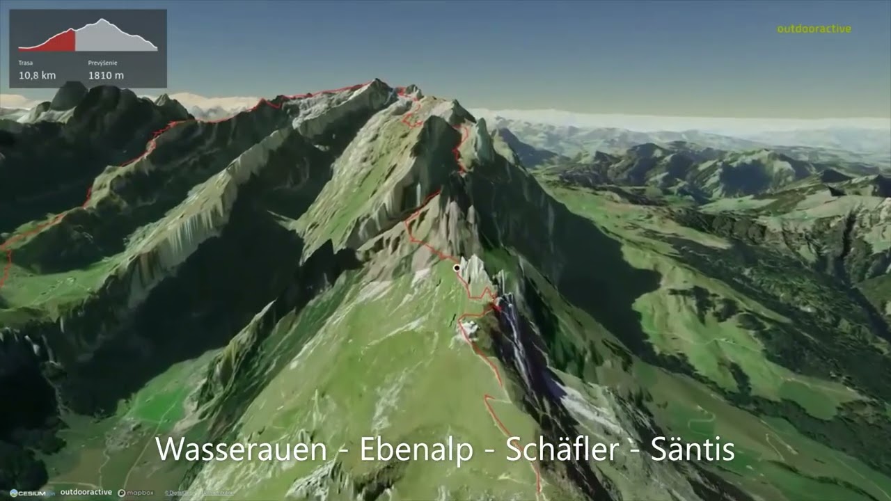 Wasserauen - Ebenalp - Schäfler - Säntis - Rotsteinpass – Meglisalp ∆ hiking trails