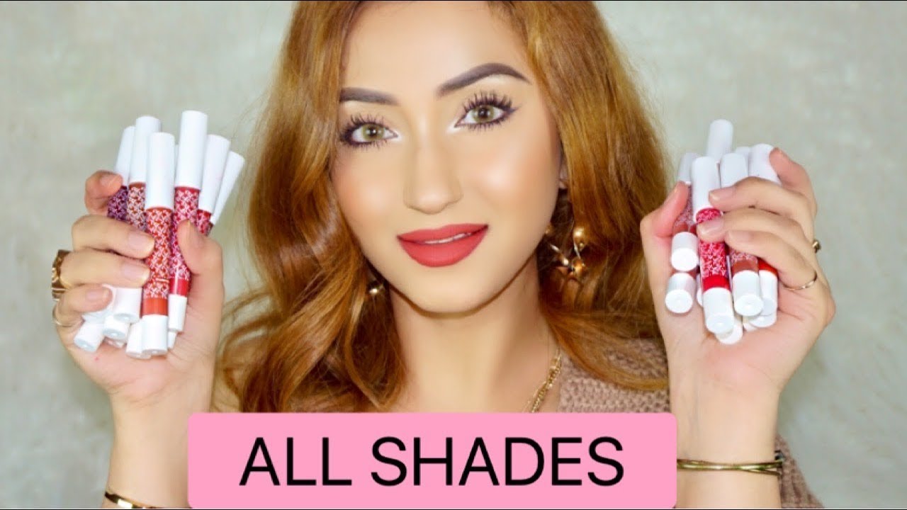 Свотчи карандашей для губ KAY BEAUTY | Айшвария Каушал