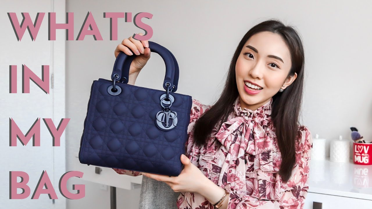 What&rsquo;s In My Bag 2020 | Everyday Handbag Essentials | Medium Lady Dior | CAROL CHAN