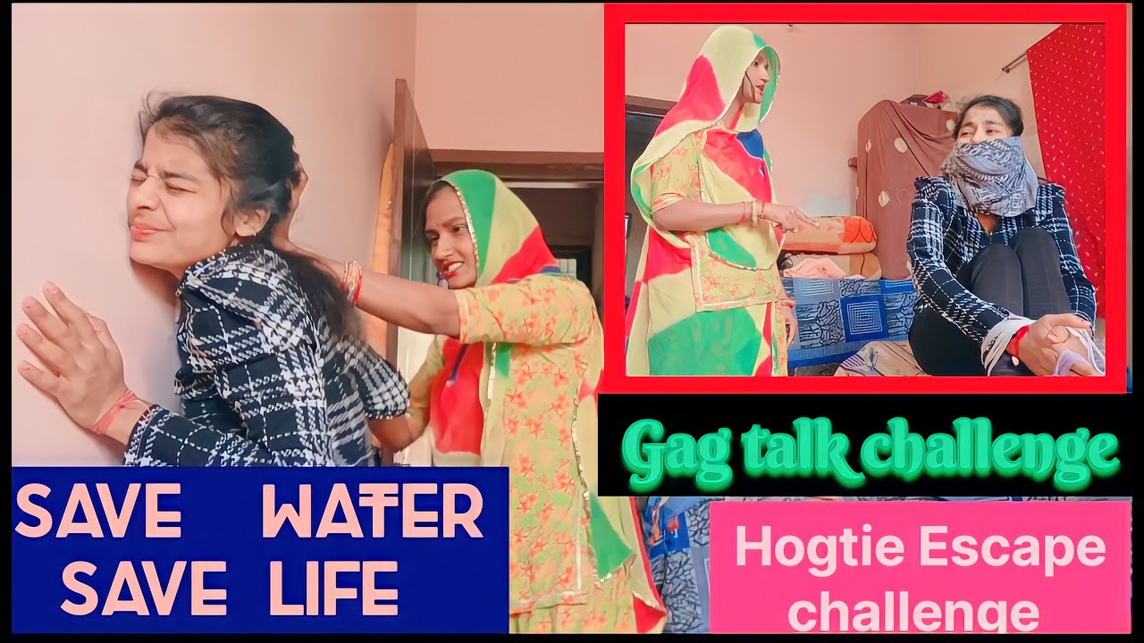 #like Save Water💦Save Life|Gag Hogtie Challenge||Social Awareness||Escape Challenge||Manya Creation
