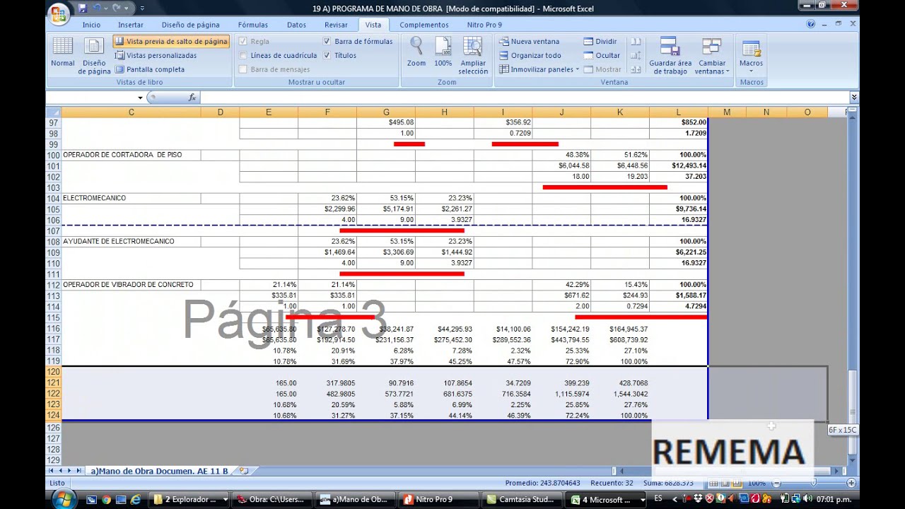 CURSO DE NEODATA 2009 VIDEO 10, #REPORTES EN EXCEL# 2 PARTE
