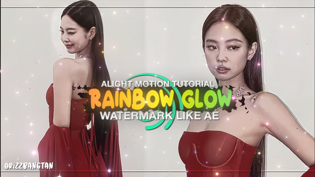 “RAINBOW GLOW” AFTER EFFECTS LIKE WATERMARK IN ALIGHT MOTION TUTORIAL 