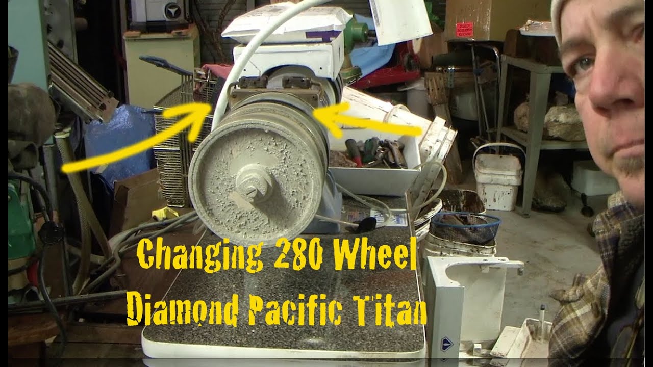 Замена полировального круга 280 на Diamond Pacific Titan Gem Maker