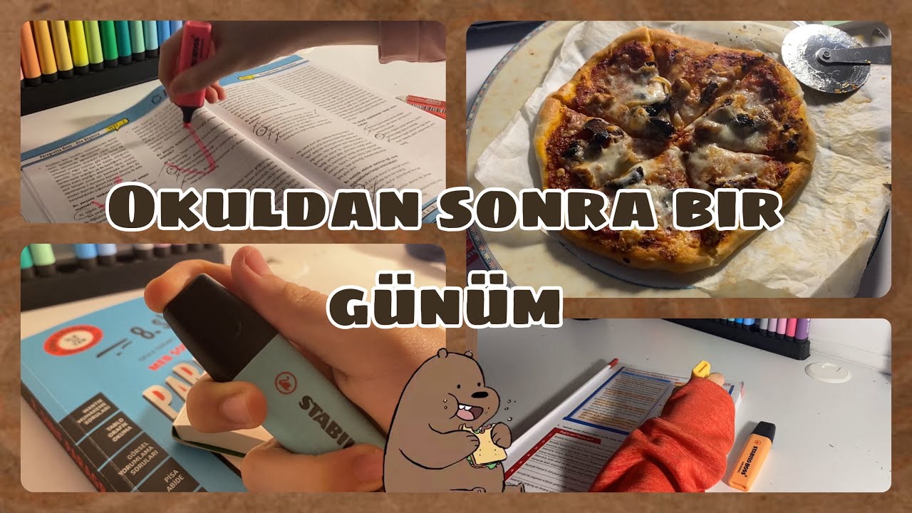 Okuldan sonra bir günüm🧸 | LGS ders çalışma günlüğüm🤍
