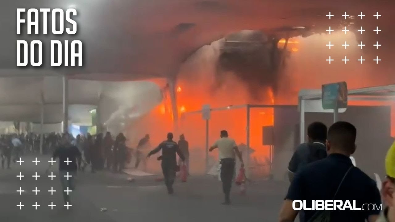 C&acirc;mera de seguran&ccedil;a registra desespero no in&iacute;cio do inc&ecirc;ndio na Blue Zone da COP 30