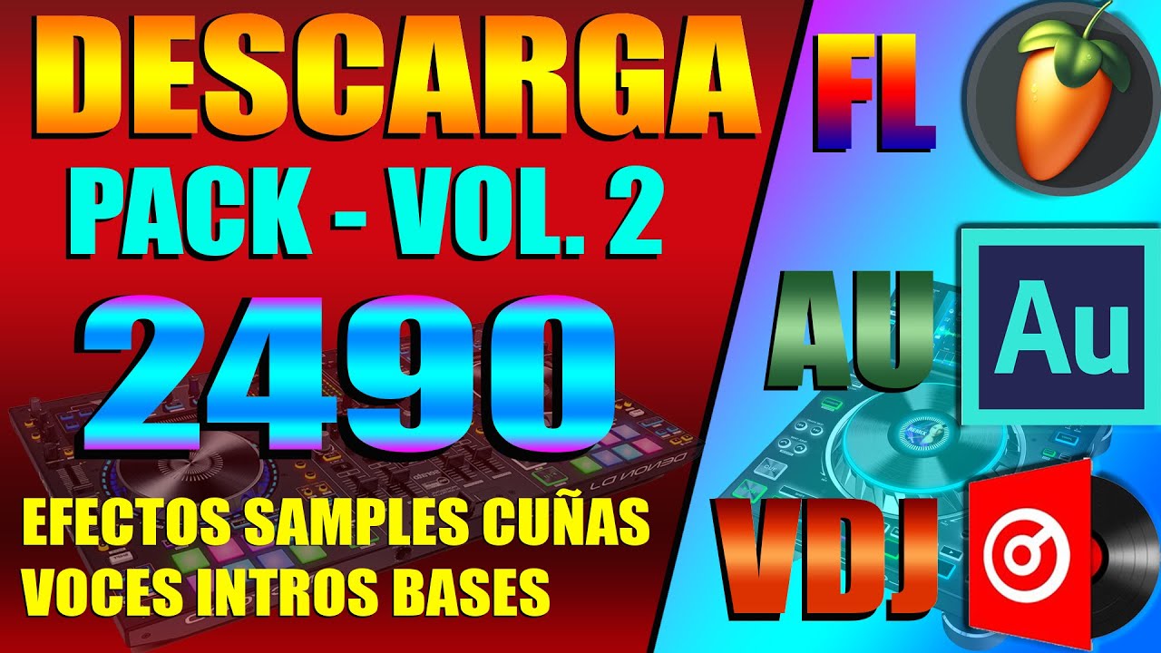 ✅👉DESCARGA EL MEJOR Pack VOL. 2 🎧 Samples, Efectos, Cuñas, Voces, Intros, Bases [ PARA DJ ] - 2022👈✅