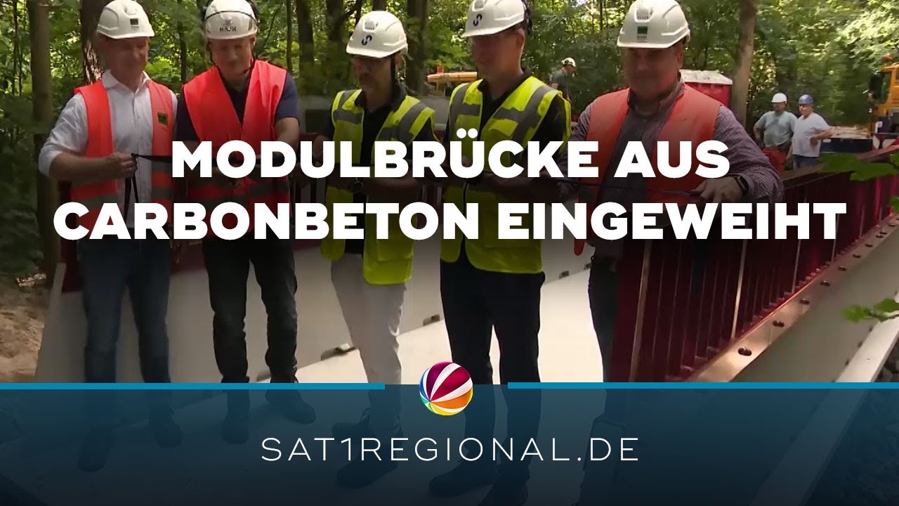 Deutschlands erste Modulbrücke aus Carbonbeton in Oldenburg