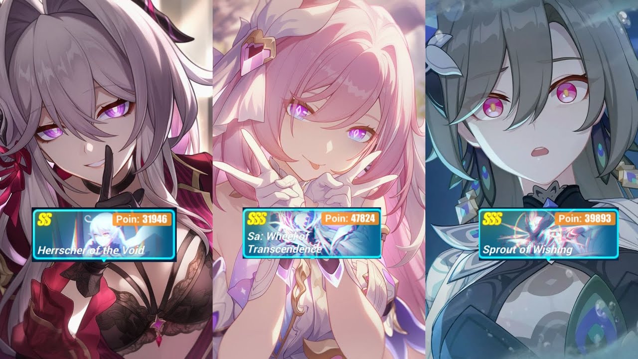 Memorial Arena - SSS Sa, SSS Sprout of Wishing, SS HoV (119,663) - Honkai Impact 3rd