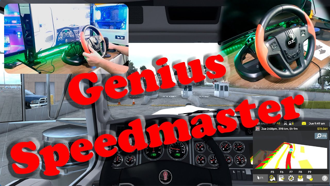 Reseña de volante Genius Speedmaster rs2 para gaming de simulación