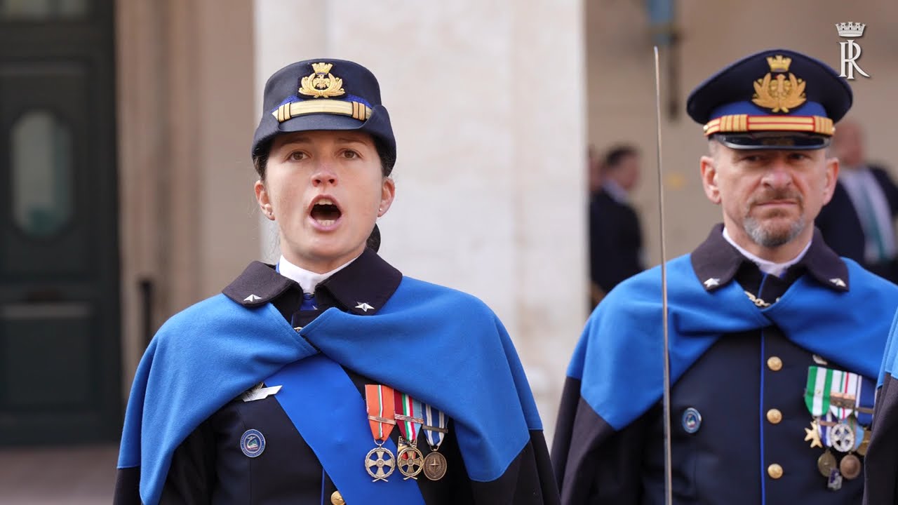 Banda dell'Aeronautica al Quirinale in occasione visita di Re Felipe VI in Italia