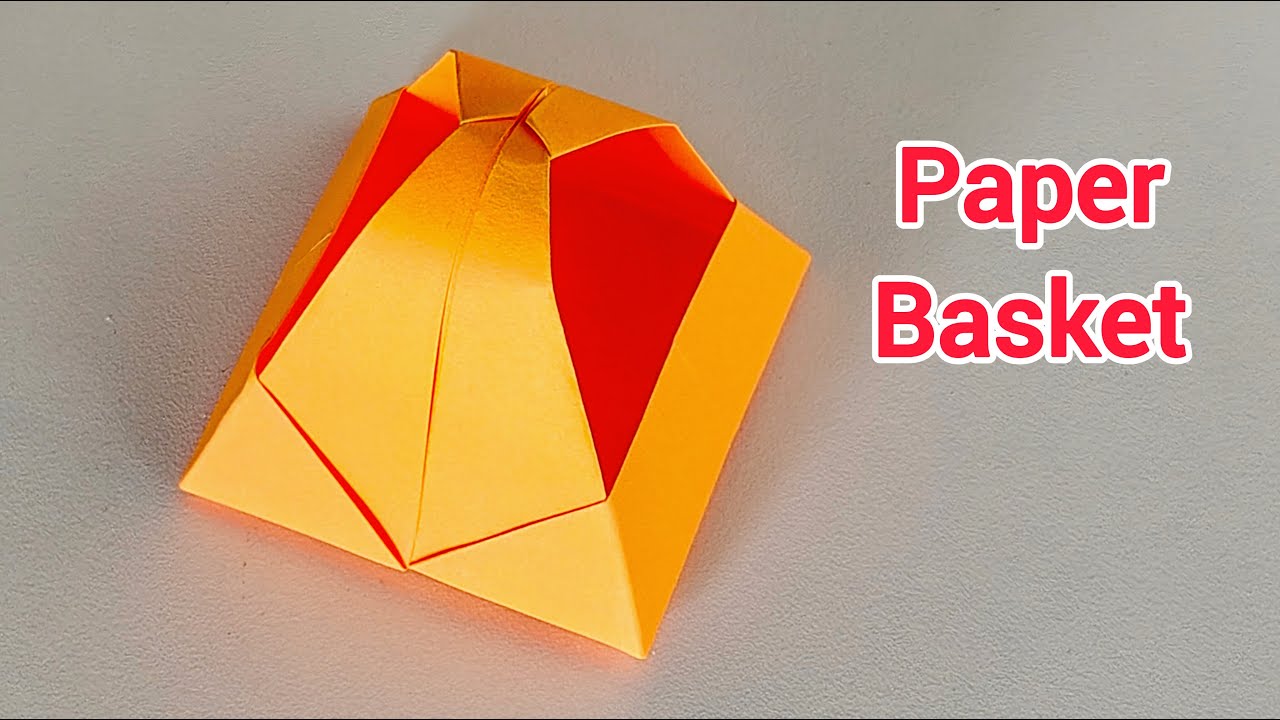 Cute Paper basket Making | How to make Paper Basket |  Easy paper craft | Origami Craft | DIY