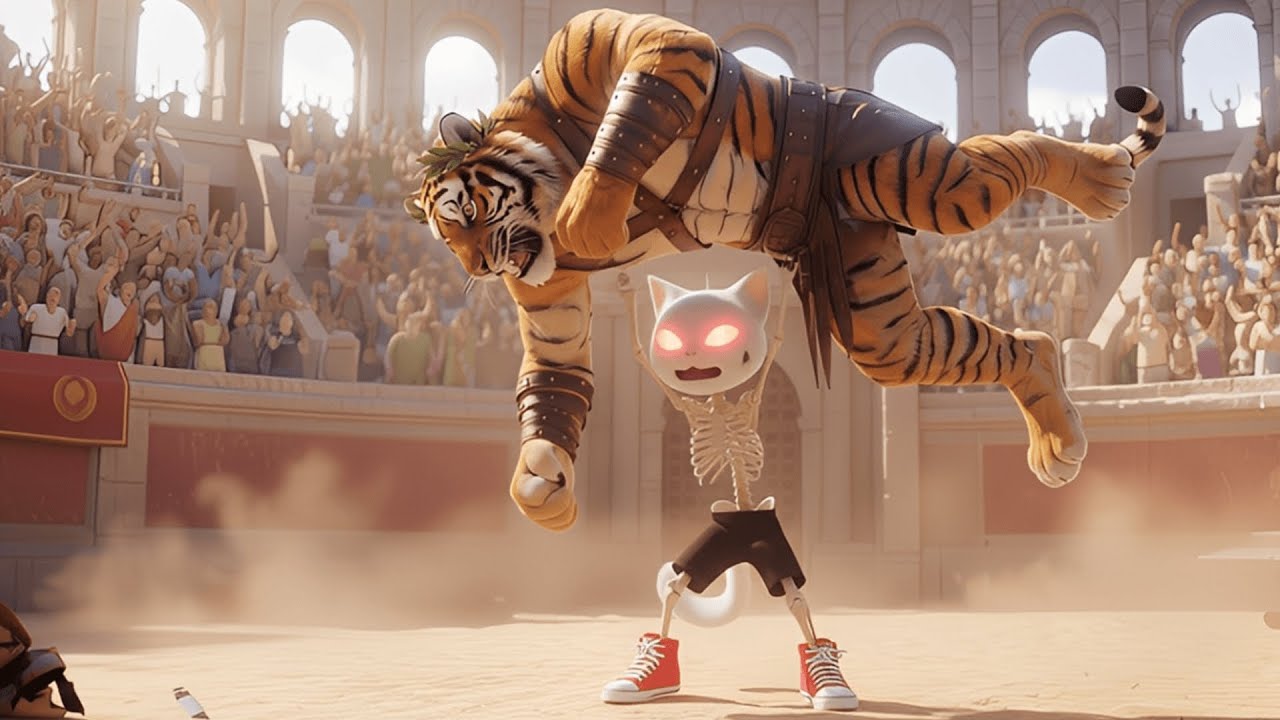 Skinny Cat vs. Golden Tiger: The Epic Quest to Save His Wife ⚔ A Legend’s Cinematic Showdown