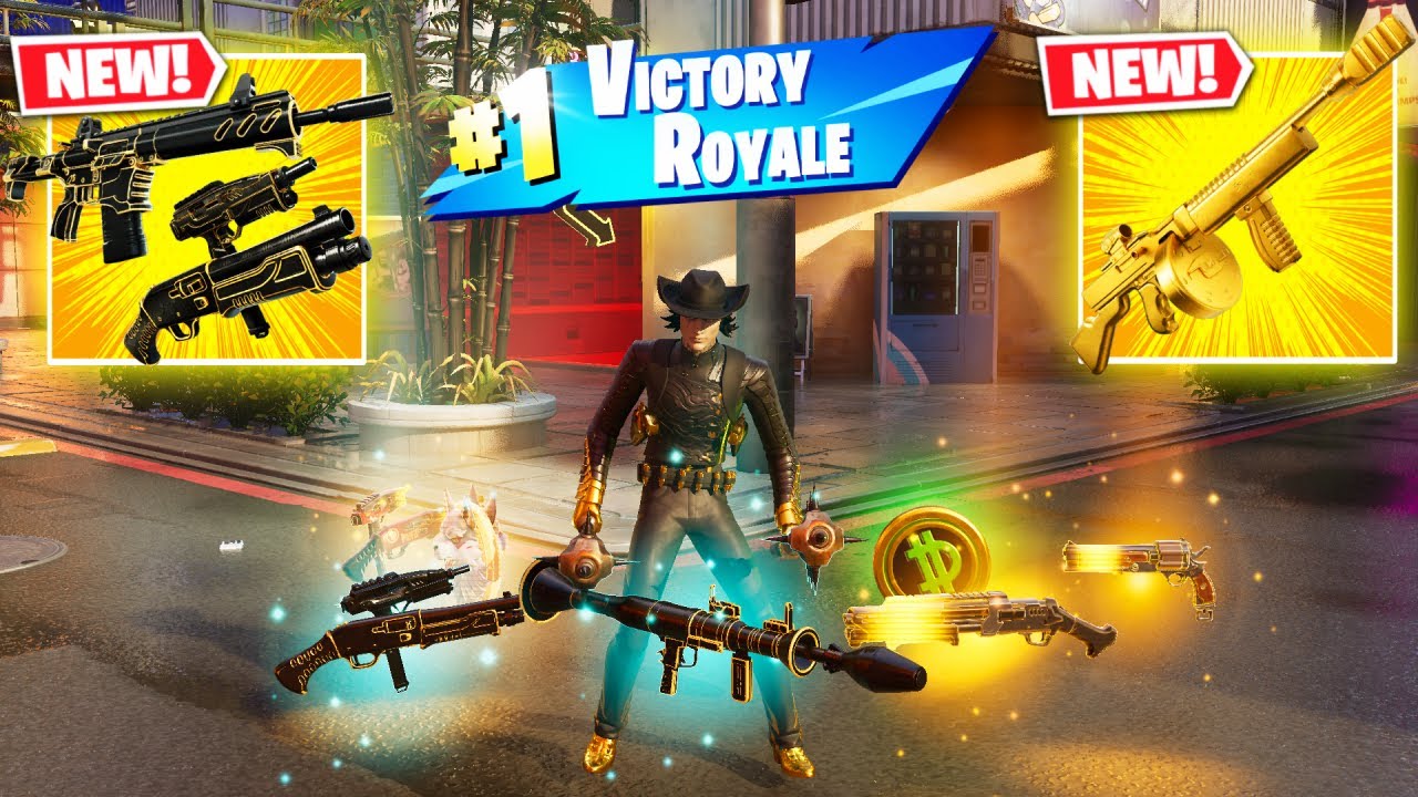 OUTLAW MIDAS vs EXOTIC WEAPONS NEW 3 MEDALLIONS & MYTHIC&rsquo;S CHALLENGE ( FORTNITE Chapter 6 Season 2)