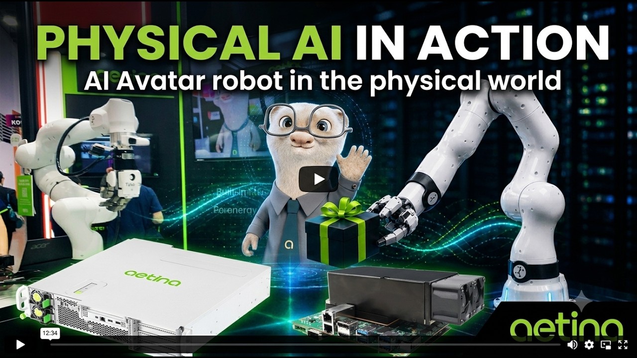 Aetina + NVIDIA Jetson Thor: Real-Time AI Avatar & Robotics Demo