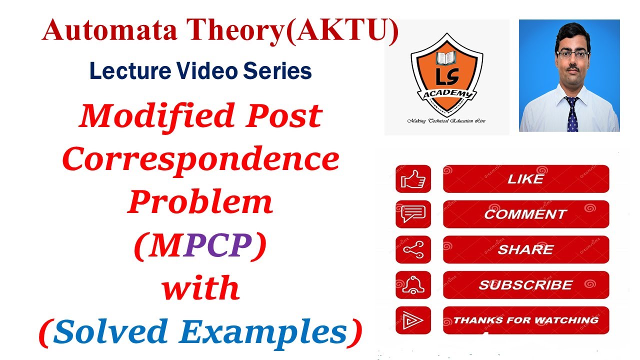 Modified Post Correspondence problem | MPCP |AKTU EXAM | Automata Theory |LS Academy