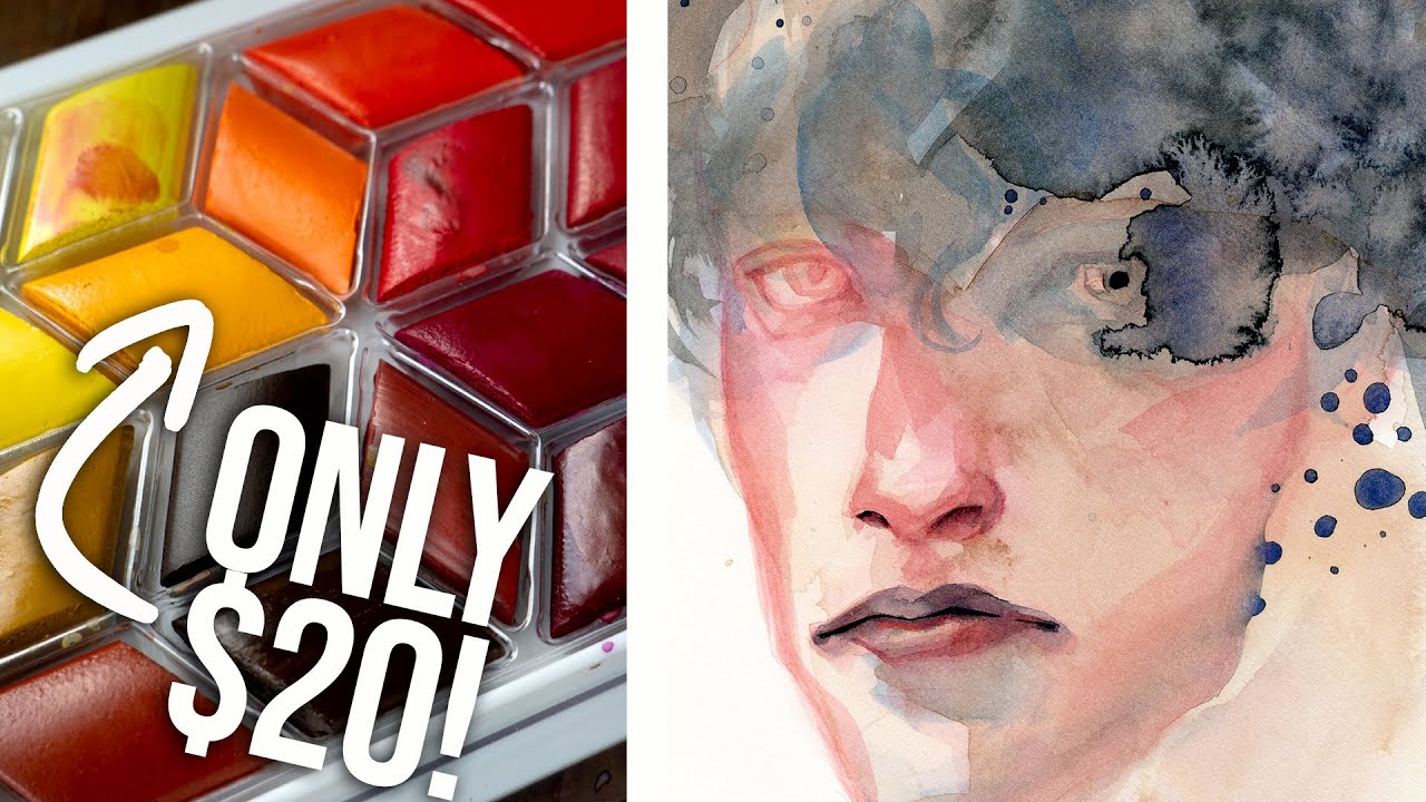 Painting something I REALLY like with $20 WATERCOLORS! MIYA Watercolors