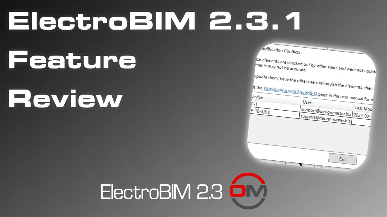 ElectroBIM for Revit: 2.3.1 Features (03/20/2025)