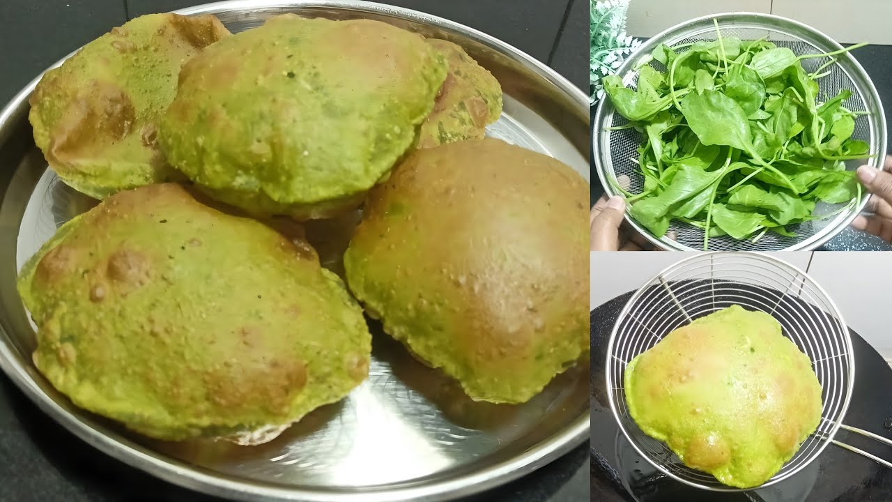 Healthy and tasty Palak Puri Recipe | Soft & Crispy Spinach Poori recipe | Seema's dishes|