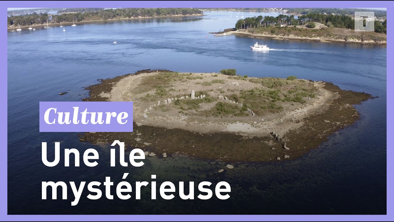 Er Lannic, une &icirc;le myst&eacute;rieuse - LA BRETAGNE VUE DU CIEL