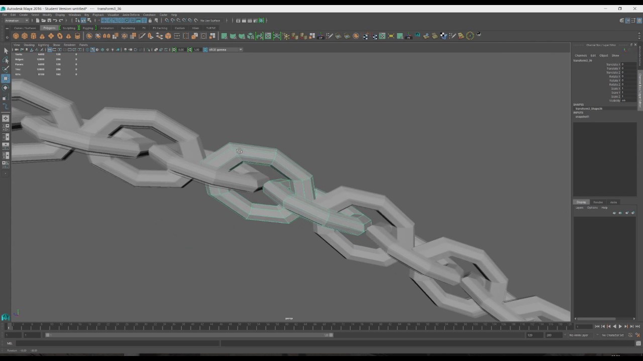 Chain Tutorial - Autodesk Maya - 3 min