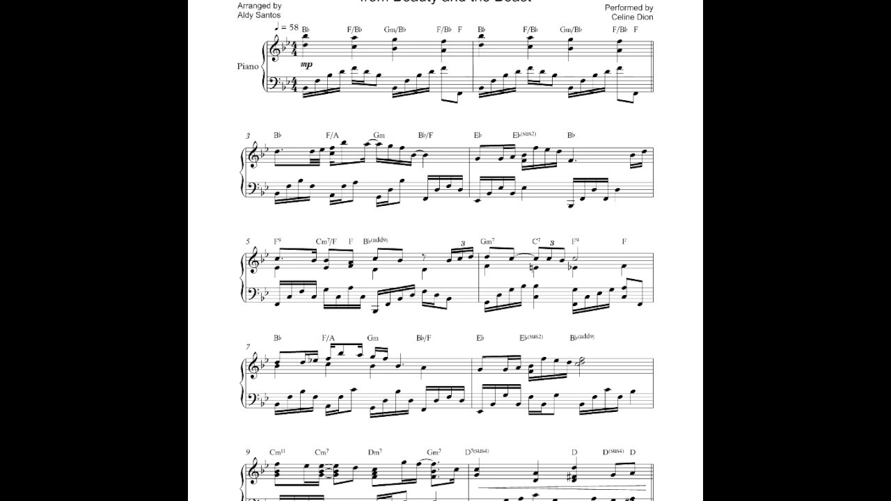 How Does A Moment Last Forever  (Beauty and the Beast) - Céline Dion (Piano Cover)