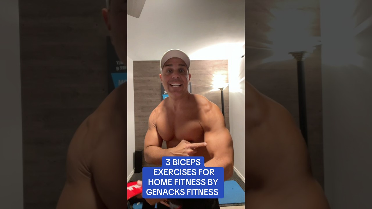 💪3 BICEP EXERCISES FOR HOME FITNESS!