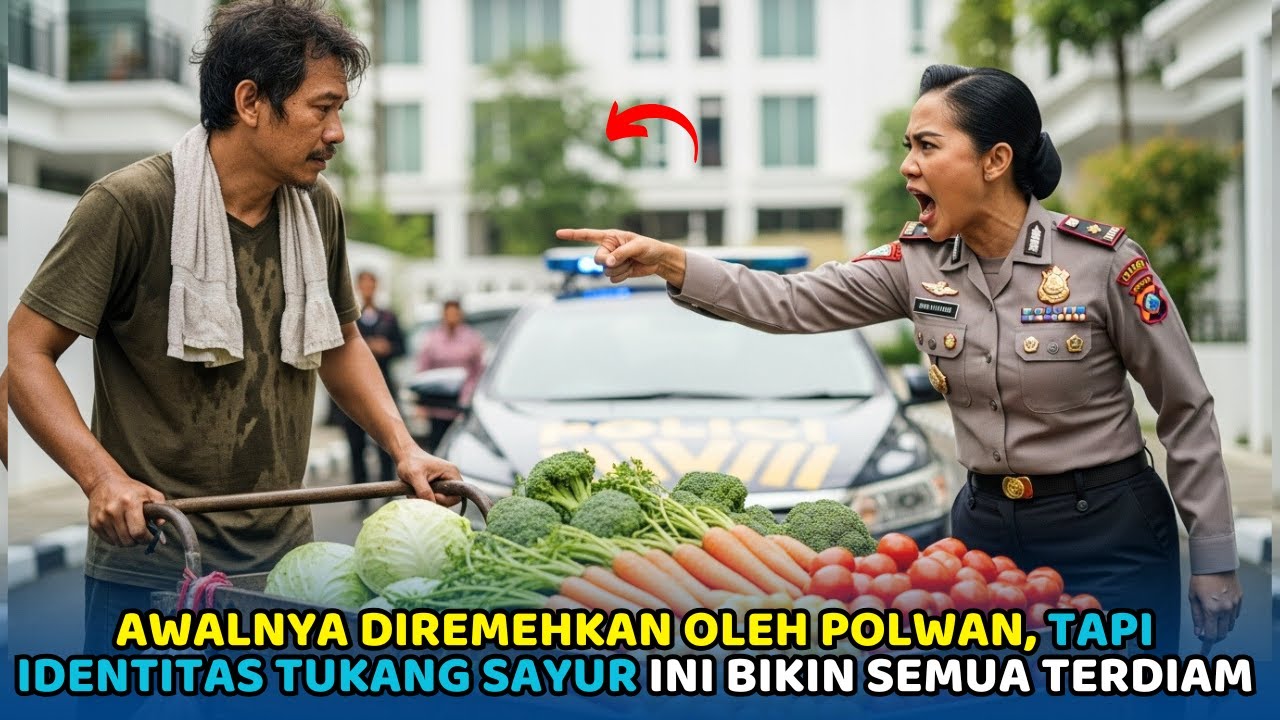 Disangka Tukang Sayur Biasa, Polwan Cantik Ini Tak Tahu Ia Ternyata Jenderal TNI Endingnya Begini