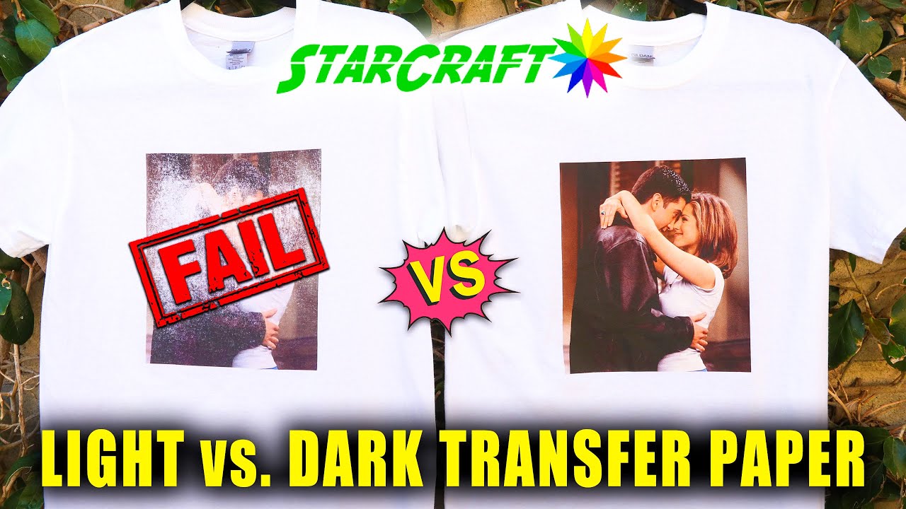 LIGHT VS. DARK TRANSFER PAPER: STARCRAFT (+ WASH TEST!) || Lucykiins