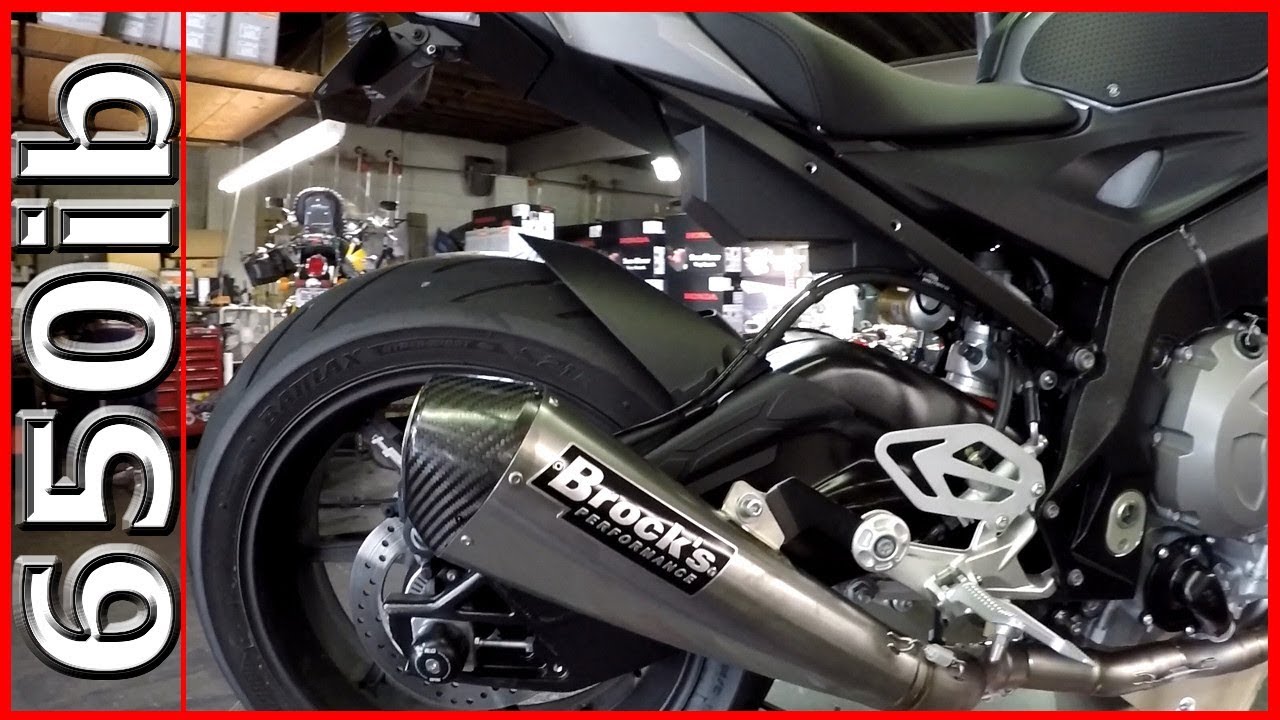 2017 BMW S1000RR | Brock's CT Megaphone titanium exhaust install!