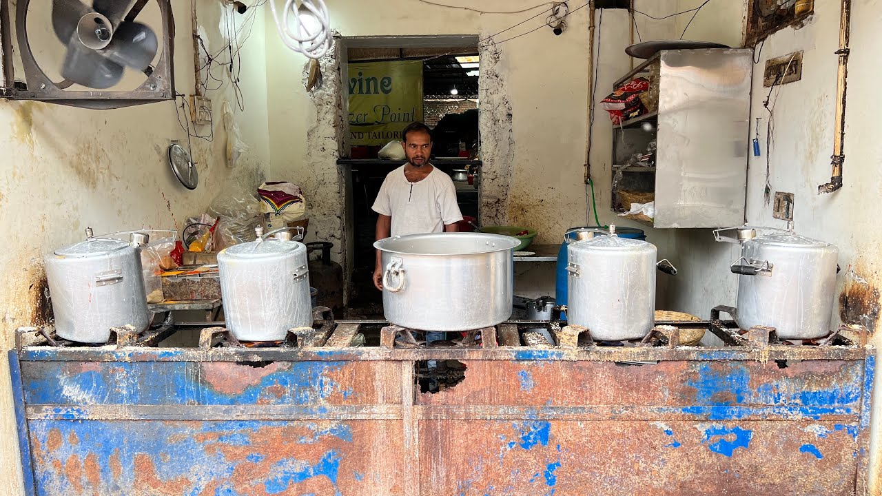 Huge Cooker Biryani Making | Cooker Biryani Recipe | Raipur Street Food