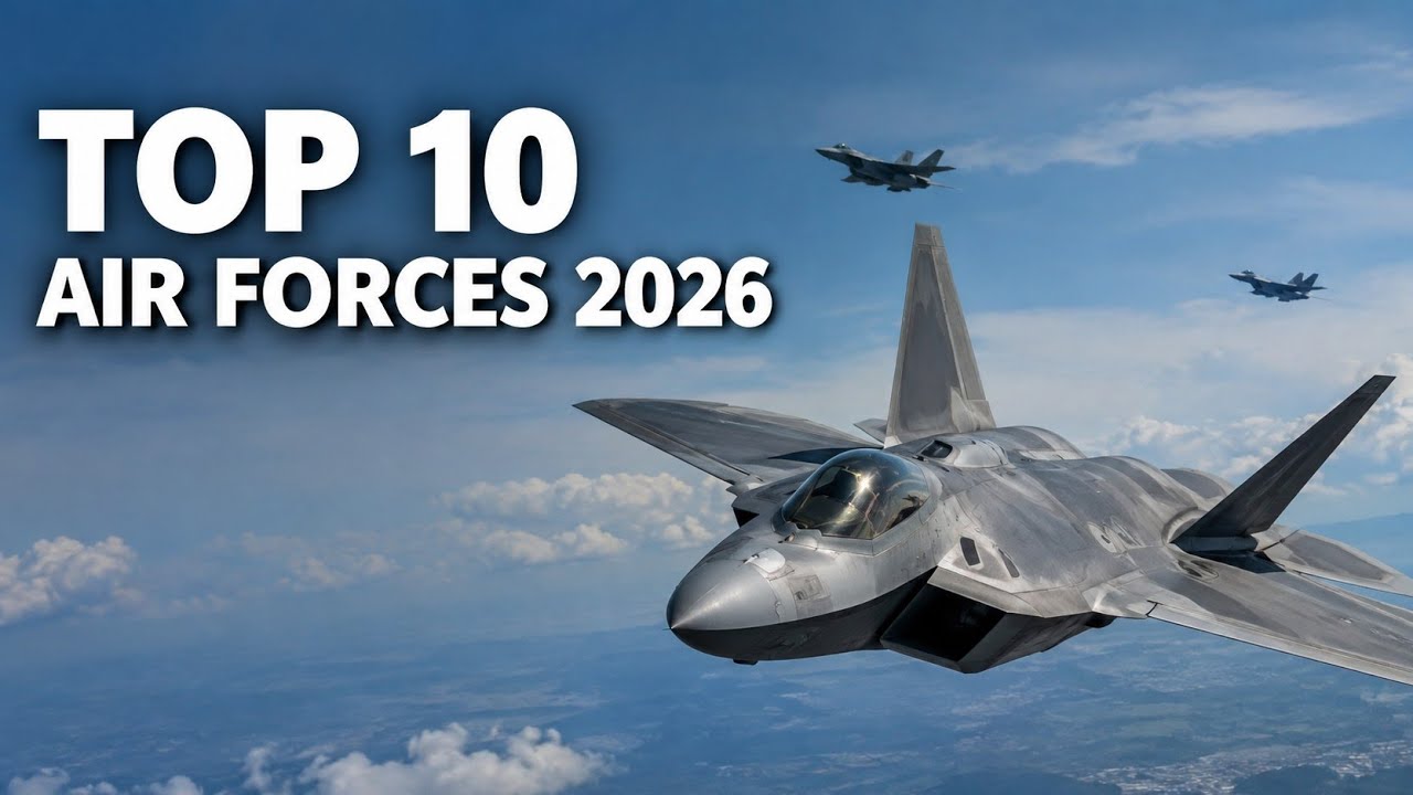 Top 10 Most Powerful Air Forces in the World 2026 | Global Military Power Ranking