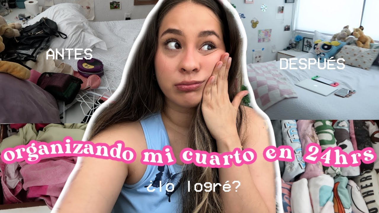 Organizando TODO mi cuarto en 24 horas!  ValeHB