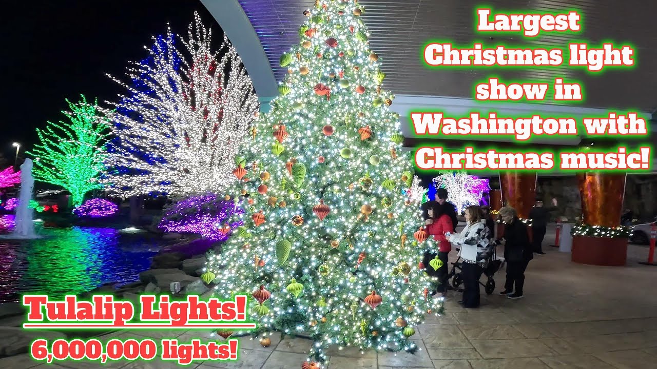 BIGGEST CHRISTMAS LIGHT SHOW IN WASHINGTON WITH CHRISTMAS MUSIC 2024! #holidaymusic #xmasmusic