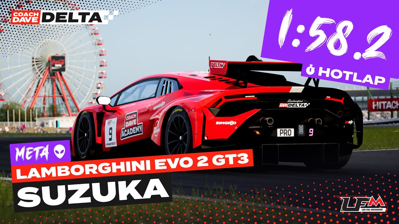 ACC Onboard Lap: Lamborghini Huracan GT3 EVO2 at Suzuka CDA M LFM S14W9