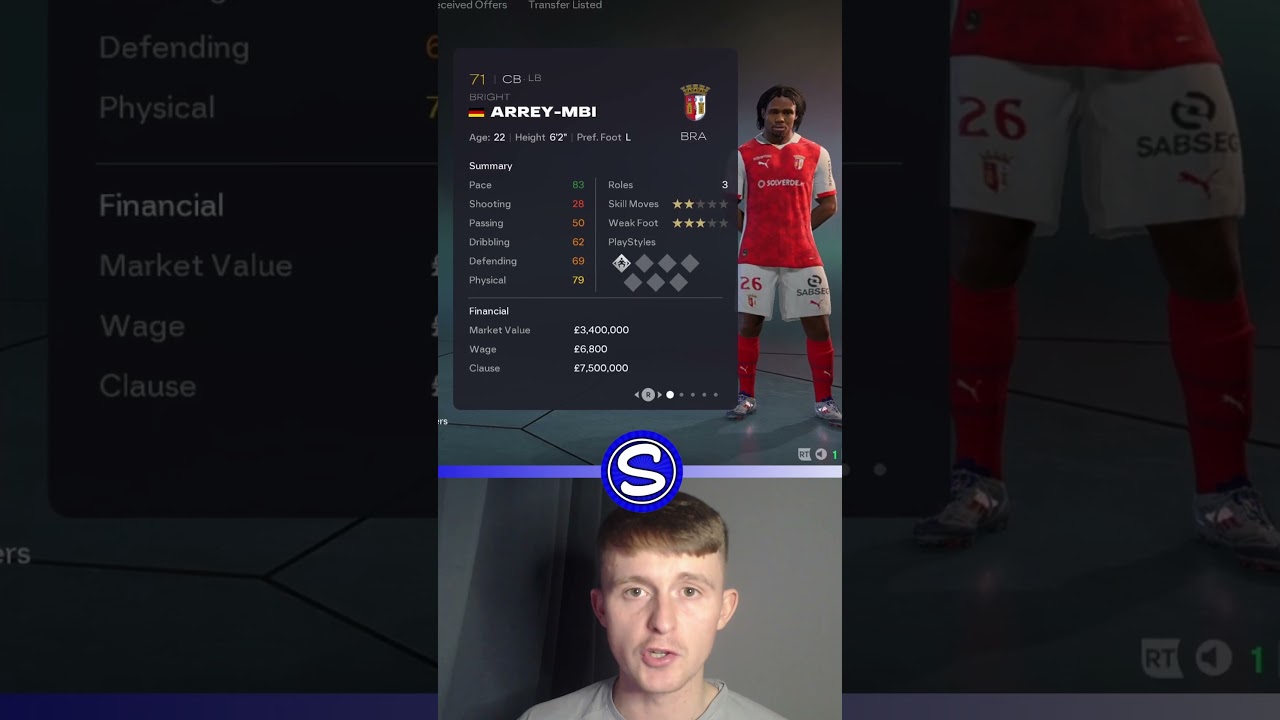 Insane CB in #fc26 Career Mode!  #careermode #eafc26 #fifa #football #wonderkid #footballclub