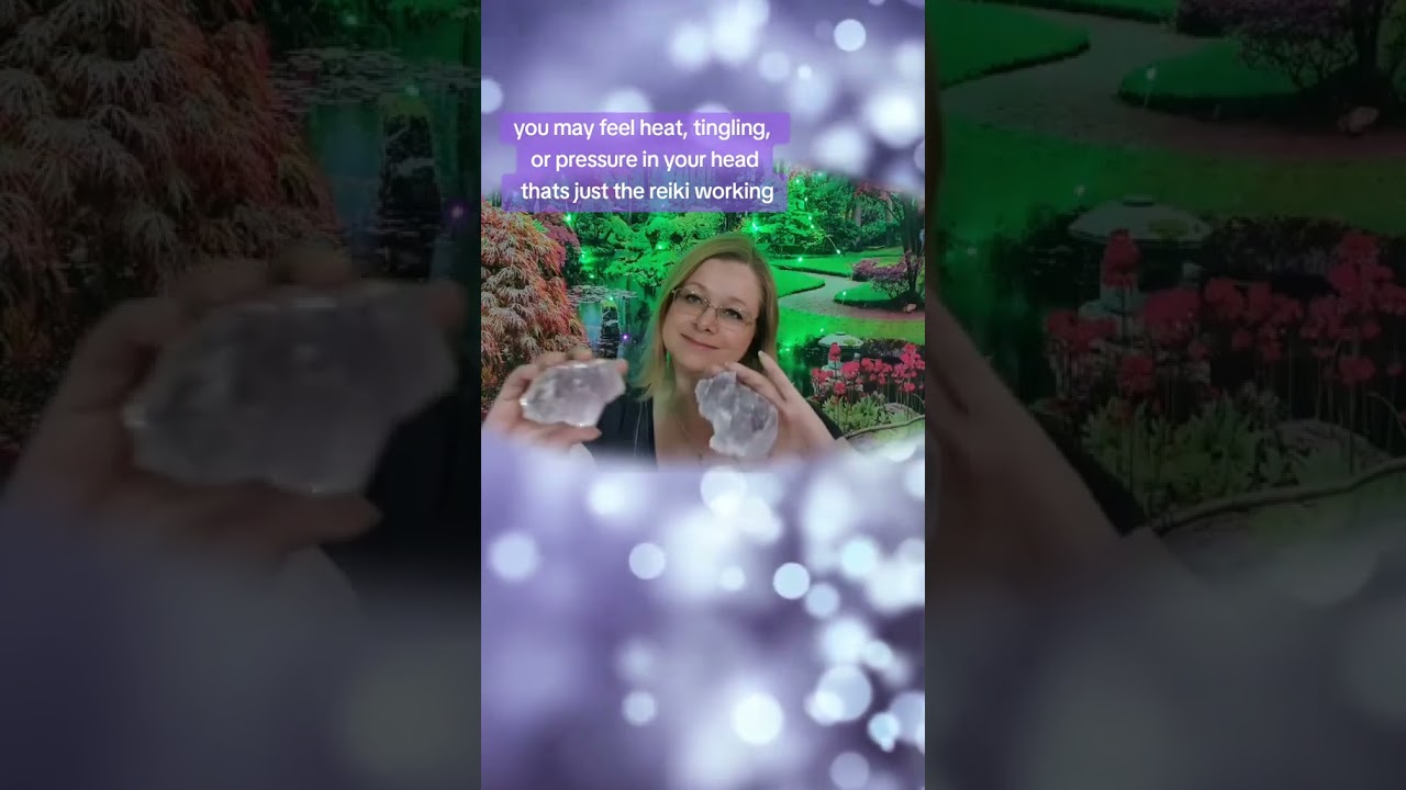 Reiki for brain fog. Asmr Lepidolite crystal healing