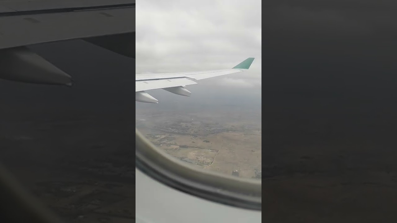 Landing at Jomo Kenyatta international airport - Saudi airlines