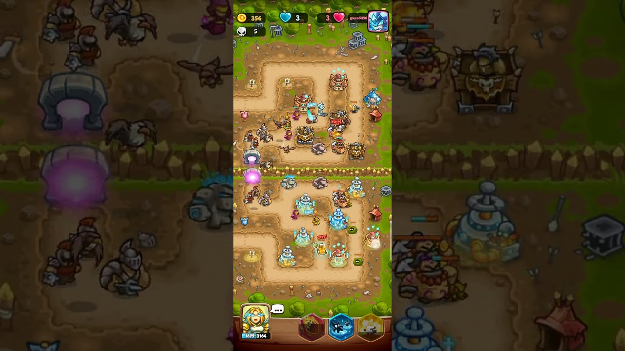Kingdom Rush Battles - Bandit's Lair Gameplay (Arena 9)