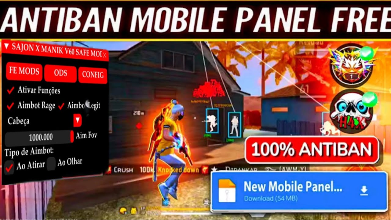 FREEFIRE MAX hackod mod manu  Full safe Antiban Anti blocklist 