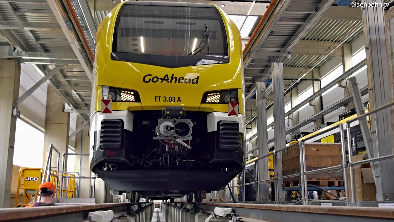 Neue Züge Remsbahn - Besuch Betriebswerk Essingen  Go-Ahead