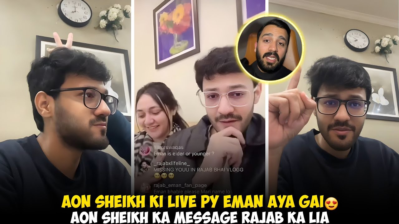 Aon Sheikh Ki Live Py Eman Aya Gai | Aon Sheikh Ka Message Rajab Butt Ka Lia | Rajab Family 