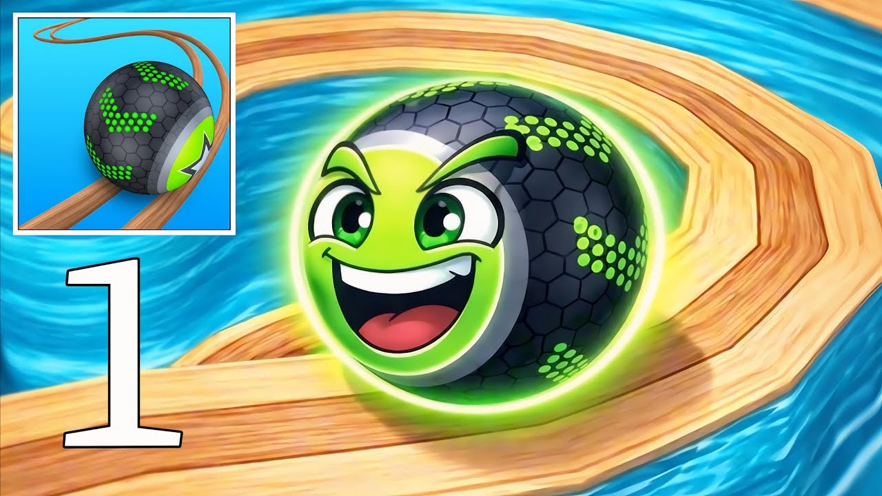 Going Balls – Gameplay Walkthrough Part 1 – Rolling Through the Crazy Sky Tracks (iOS, Android)