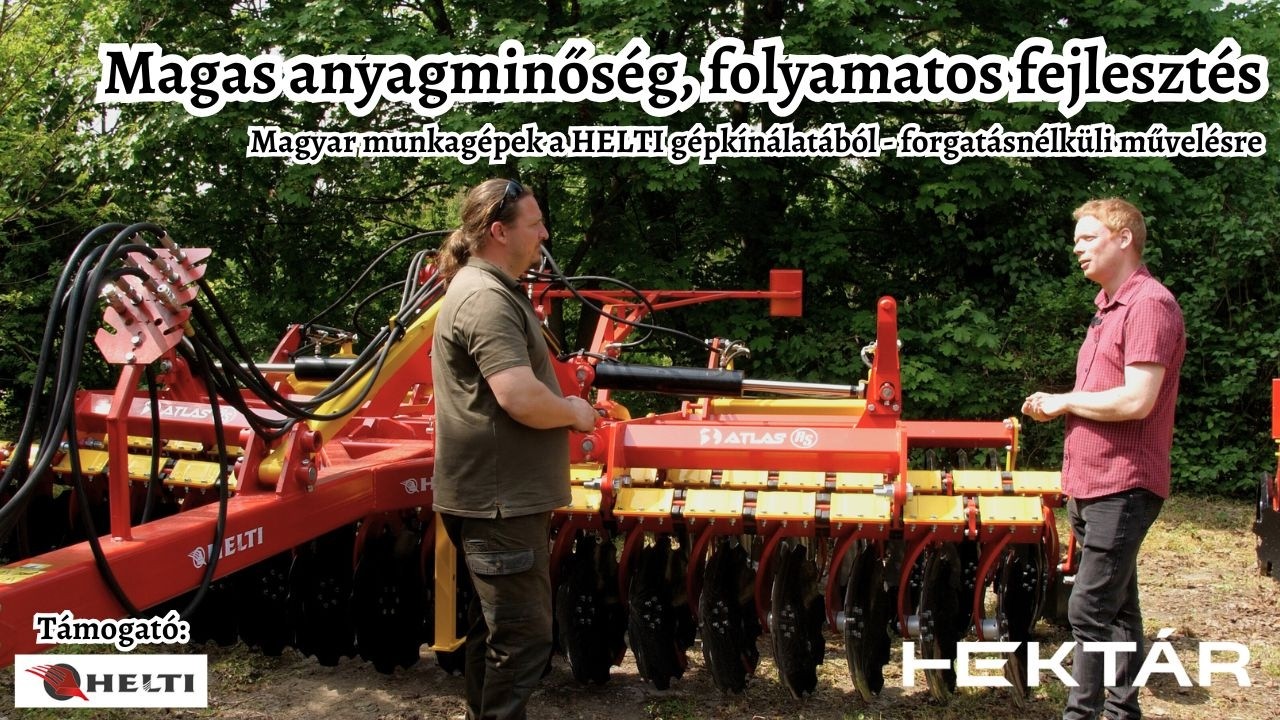 Az ekék jelentősége csökken, új gépeket kell fejleszteni - HELTI rövidtárcsa és grubber bemutató