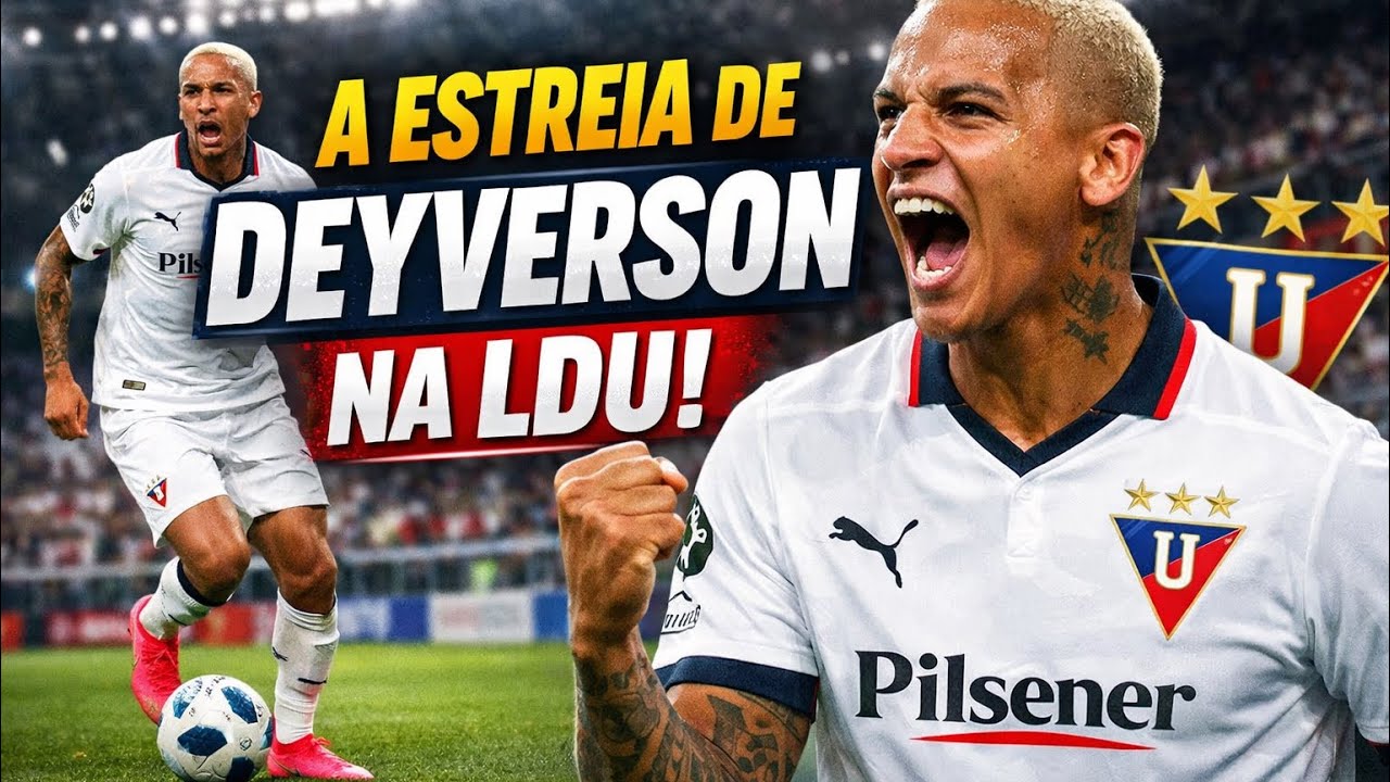 Deyverson - A estreia do jogador Brasileiro na LDU do Equador. #Futebol 